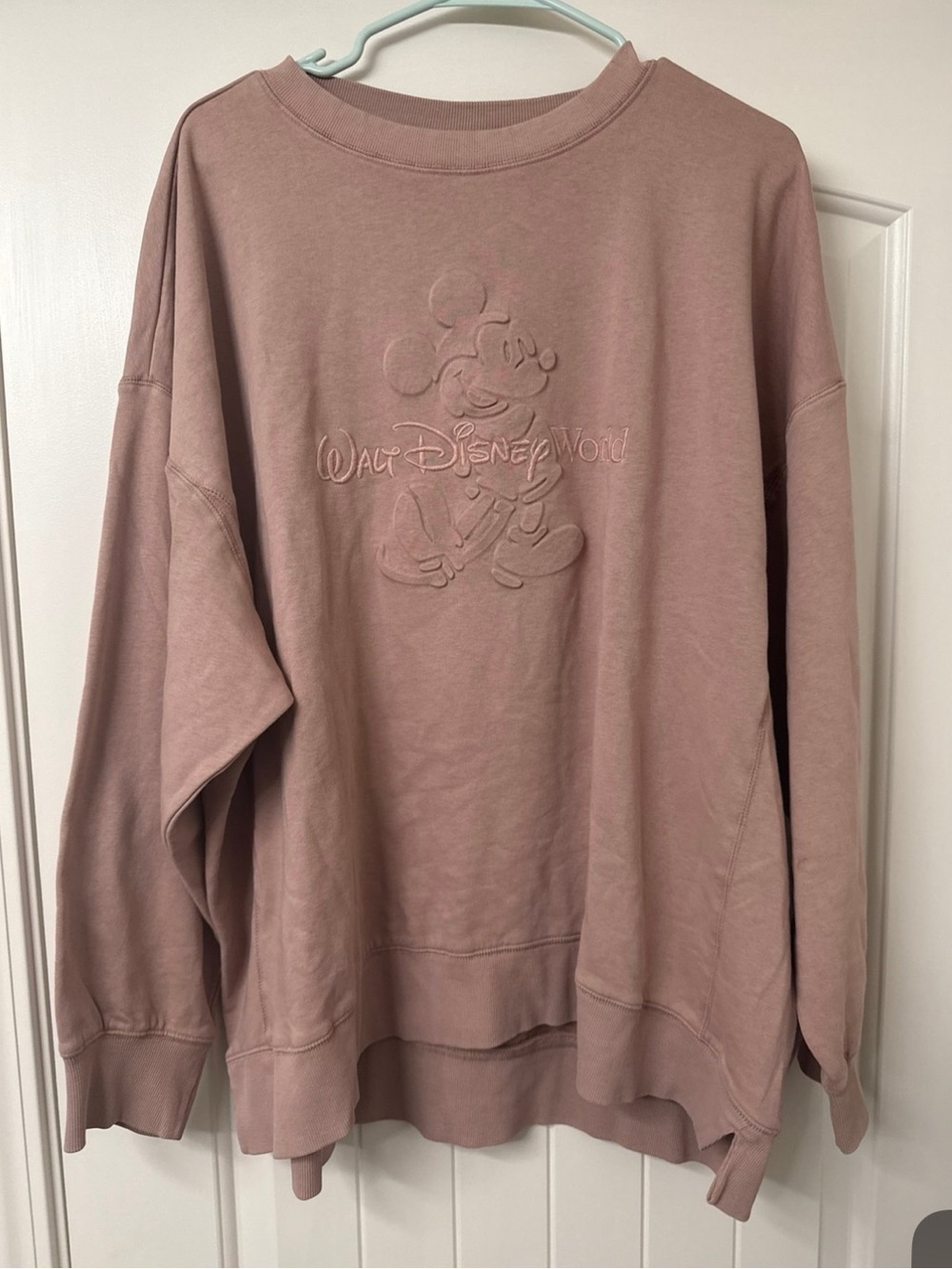 Disney Parks embossed Mickey Mouse sweatshirt